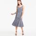 J. Crew Dresses | J. Crew Petite Gingham Ruffle-Hem Dress | Color: Blue/White | Size: 2p