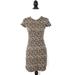 American Eagle Outfitters Dresses | American Eagle Leopard Print Crew Neck Short Sleeve T-Shirt Dress Brown Size Xs | Color: Brown/Tan | Size: Xs