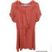 Anthropologie Dresses | Anthropologie Daniel Rainn Salmon Pink Peasant Waist Tie Midi Dress Sz Medium | Color: Orange/Pink | Size: M