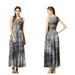 Anthropologie Dresses | Anthropologie Neuw Shibori Maxi Dress | Color: Gray/White | Size: S