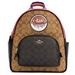 Coach Bags | Coach Signature Colorblock Court Backpack With Souvenir Patch | Color: Brown/Pink | Size: Os