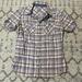 Carhartt Tops | Carhartt Purple Plaid Short Sleeve Flannel Top Size Small Women’s | Color: Purple/White | Size: S