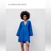 Zara Dresses | Cute Flowy Zara Dress. Worn Once | Color: Blue | Size: L