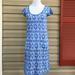 J. Crew Dresses | J. Crew Women's Semi Sheer Blue/Gray Print Dress. | Color: Blue/Gray | Size: Xs