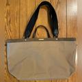 Rebecca Minkoff Bags | Euc Rebecca Minkoff Sienna Canvas Tote Bag,Military Color,Double Handles,Secure | Color: Black/Tan | Size: Os