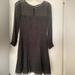 J. Crew Dresses | J.Crew Black Silk Chiffon Dress W/Tiny Dots | Color: Black/White | Size: 2