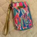 Lilly Pulitzer Other | Lilly Pulitzer Wallet Wristlet Smaller Phone Case | Color: Blue/Pink | Size: Os