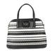 Kate Spade Bags | Kate Spade Spade Handbag Leather Straw Black White Stripe Border 2way Shoulder B | Color: Black | Size: Os