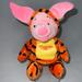 Disney Toys | Adorable Disney Winnie The Pooh Mini Bean Bag Piglet As Tigger 8” Beanie Plush | Color: Orange/Pink | Size: Os