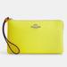 Coach Bags | Coach Large Corner Zip Wristlet In Colorblock | Color: Yellow | Size: Os