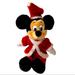 Disney Toys | Disneyland Walt Disney World Vintage Santa Claus Mickey Mouse 14” Plush | Color: Black/Red | Size: 14”