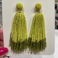 J. Crew Jewelry | J Crew Beaded Tassel Earrings, Nwt | Color: Green | Size: Os