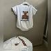 Burberry Matching Sets | Authentic Burberry Thomas Bear Jumper/Romper W/Hat In White | Color: Brown/White | Size: 6-9mb