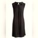 Nine West Dresses | Black Keyhole Cutout Pleat Swing Dress. | Color: Black | Size: 10