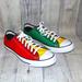 Converse Shoes | Converse Chuck Taylor All Star Ox Custom Sneakers Mens Size 10 | Color: Green/Red | Size: 10