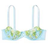 Victoria's Secret Intimates & Sleepwear | Dream Angels Embroidered Unlined Balcony Bra | Color: Blue/Yellow | Size: 34b