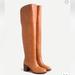 J. Crew Shoes | J Crew Leather Over-The-Knee Boots, Nwt | Color: Tan | Size: 5.5