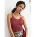 Anthropologie Tops | Anthropologie Zene Seamless Textured Lace Strappy Criss Cross Back Tank Top Szxs | Color: Red | Size: Xs