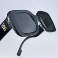 Burberry Accessories | Burberry Be4327 Delilah 397787 Sunglasses Black Square Women | Color: Black/Gray | Size: Os