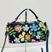 Dooney & Bourke Bags | Dooney & Bourke Trifold Pebble Grain Leather Floral Wallet On Chain Crossbody | Color: Blue/Yellow | Size: 8" (W) X 4.75" (H) X 1.25" (D)