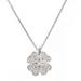 Kate Spade Jewelry | Kate Spade Silver Something Sparkly Crystal Clover Heart Necklace | Color: Silver | Size: Os