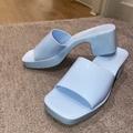 American Eagle Outfitters Shoes | Jelly Sandal | Color: Blue | Size: 8