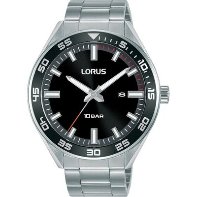 Lorus Herrenuhr Edelstahl schwarz, silber Herren Image