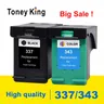 Cartucce d'inchiostro Toney King 337 343 compatibili per hp 337 hp 343 con HP Photosmart 2575 8050