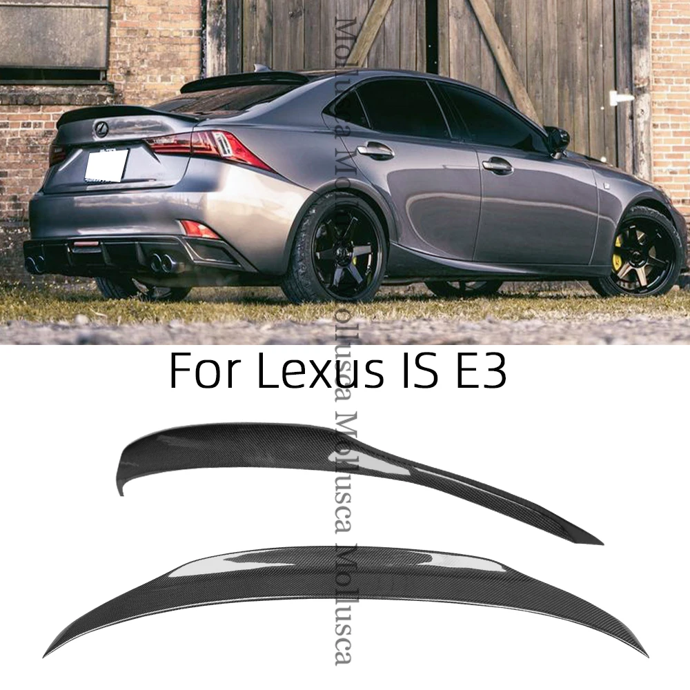 Für Lexus IS E3 3. Generation PSM Style Carbonfaser Heckspoiler Kofferraumflügel 2013-2020 Image