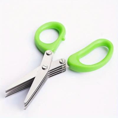 5 Blade Herb Scissors Set with Cover