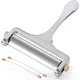 Heavy Duty Stainless Steel Cheese Slicers Premium Adjustable Thickness Cheese Slicer 2 Extra Wires