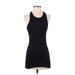 Phat Buddha Active Tank Top: Black Solid Activewear - Women's Size X-Small