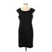 Jones New York Signature Casual Dress - Sheath: Black Solid Dresses - Women's Size 12