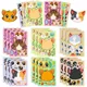6-24Sheet Make Your Own Cats Stickers Kids DIY Make-A-Face Sticker Party Games School Activity
