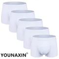 5 Pieces Men Boxers Shorts Underwear Bottoming Modal Knickers Boy White Panties Underpants Undies