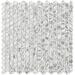 Majeste 12.2 in. x 12.2 in. Glossy Silver Glass Mosaic Wall and Floor Tile (10.34 sq. ft./case) (10-pack)