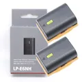 2Pcs Original LP-E6NH LPE6NH 2130mAh Battery For Canon EOS R R5 R6 5D Mark IV III 5DS R 6D Mark II