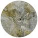 Addison Rugs Chantille ACN689 Taupe 8 x 8 Indoor Outdoor Round Area Rug Easy Clean Machine Washable Non Shedding Bedroom Entry Living Room Dining Room Kitchen Patio Rug