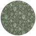 Addison Rugs Chantille ACN680 Olive 8 x 8 Indoor Outdoor Round Area Rug Easy Clean Machine Washable Non Shedding Bedroom Entry Living Room Dining Room Kitchen Patio Rug