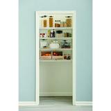 Rubbermaid Pantry 36 Closet Storage Organization System Kit 4 Shelf System for Pantry Storage White