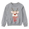 Tosmy Christmas Crew Neck Sweatshirt Women Parent Child Dress Christmas Print Cute Flower Long Sleeve Top Family Matching Sweatshirt Parent Child Wear Children s Outfits For Holiday Party