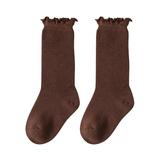 eczipvz Baby Socks Baby Dispensing Non Slip Socks Toddler Socks with Pinch Ankles Baby Kids Little Girl Boy Children (Brown 7 Toddler)