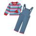 Toddler Baby Boy Girl Halloween Costume Ghost Baby Colorful Striped Shirts 12M 18M 24M 3Y 4Y 5Y Halloween Outfit Clothes