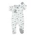 Wiueurtly Toddler Pajamas Boys Baby Boys Girls Cartoon Romper Zip Front Non-Slip Footed Sleeper Pajamas