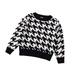 Meuva Kids Toddler Baby Girls Boys Autumn Winter Knit Sweater Print Cotton Long Sleeve Tops Clothes Winter Turtle Neck 2t Hoodies Boys Kids Hoodie Toddler Boy Fall Clothes Hoodies for School