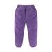 Fattazi Little/big Kids Fall And Winter Girls Solid Color Corduroy Elastic Waistband Ankles Pants With Pockets