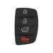 X AUTOHAUX 4 Button Car Remote Fob Case Cover Insert Rubber Pad Keypad Replacement for Hyundai