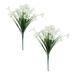 Hxoliqit Artificial Green Porch Garden Flowers Outdoor Bundles Shrubs 2 Flowers Artificial flowers Artificial Flowers Plants Artificial Decor Artificial Plants & Flowers Room Decor Home Decor