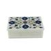 Marble inlay jewelry box, 'Kaleidoscope Dreams'