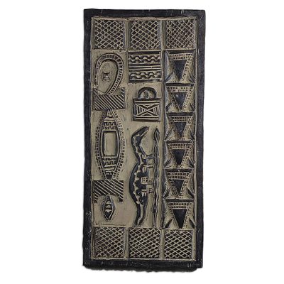 Dogon Luck,'Hand Carved Wood Dogon Style Door Wall Art'